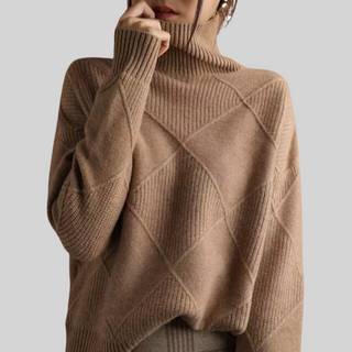 Lena | Miękki sweter z kołnierzem