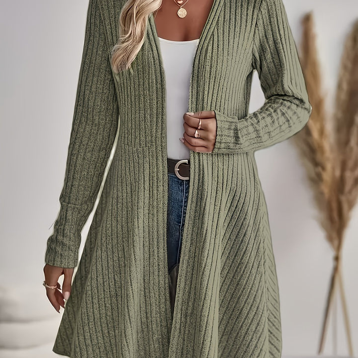 Klara | Prążkowany kardigan casual