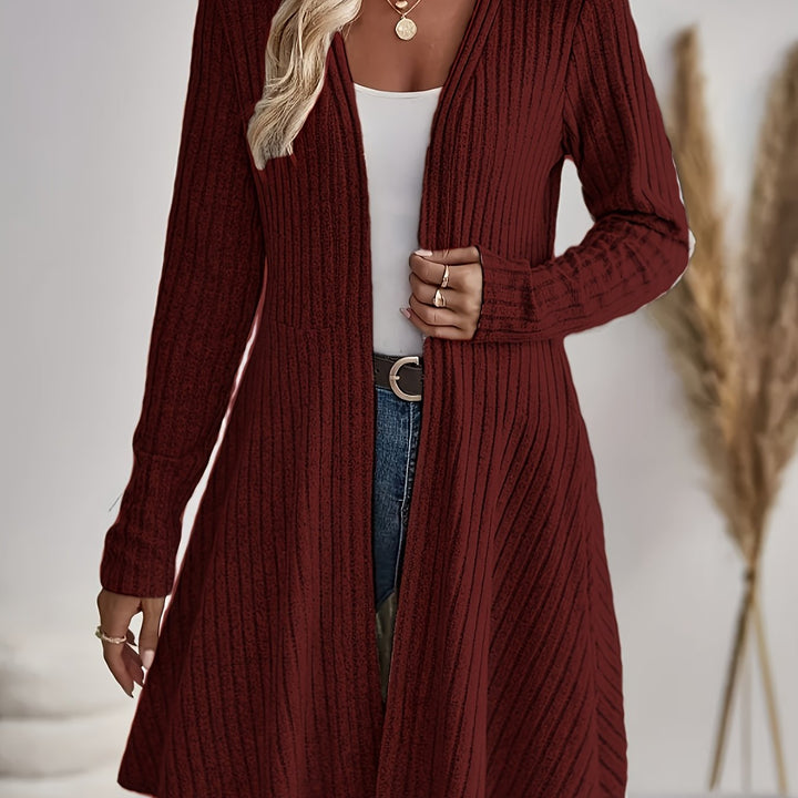 Klara | Prążkowany kardigan casual
