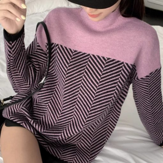 Serena | Elegancki sweter w geometryczne wzory
