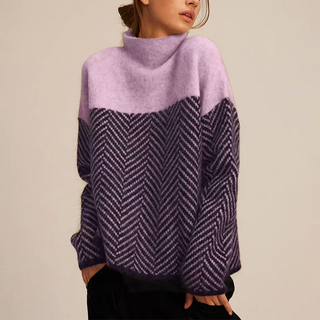 Serena | Elegancki sweter w geometryczne wzory