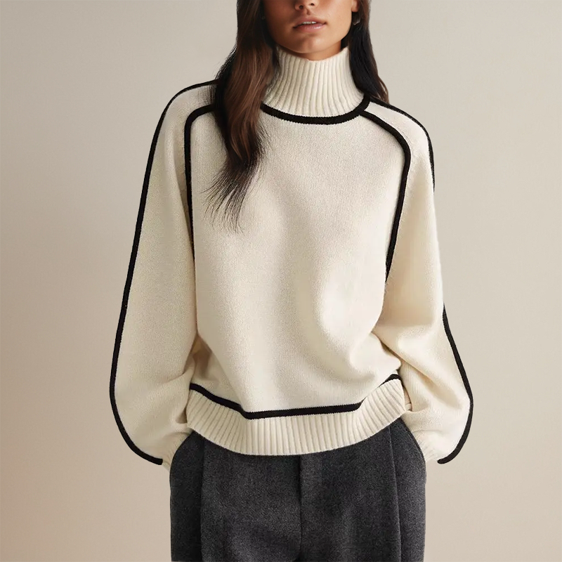 Emilia | Elegancki sweter z golfem