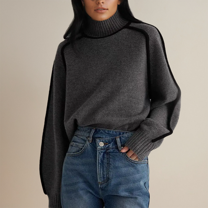 Emilia | Elegancki sweter z golfem