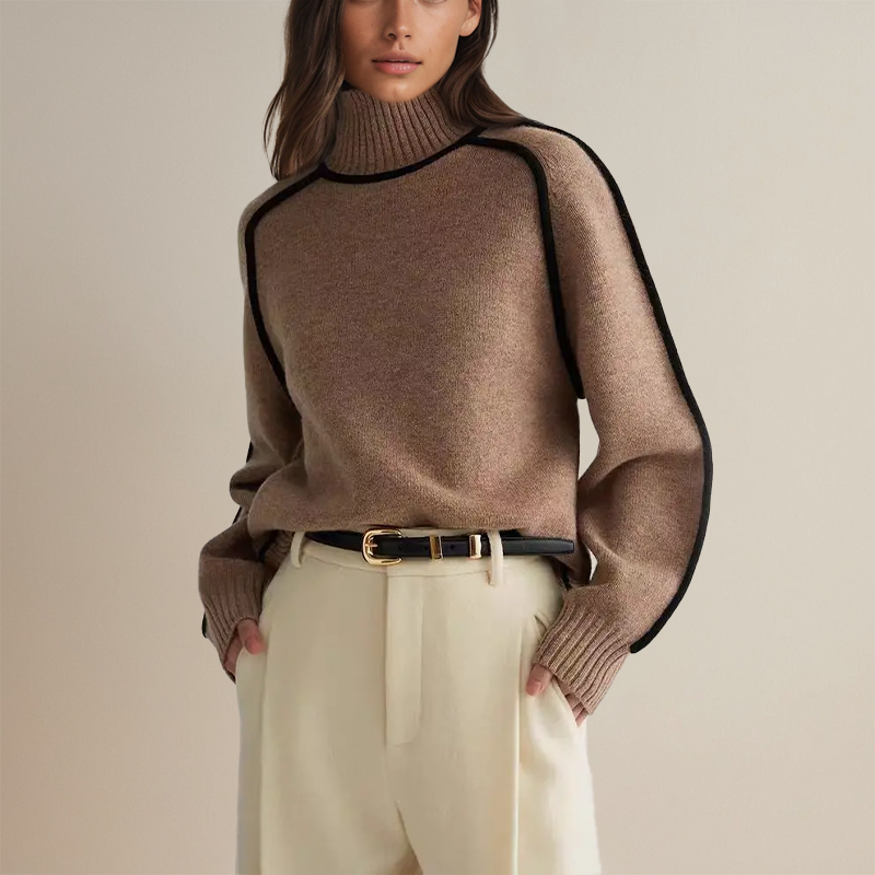 Emilia | Elegancki sweter z golfem