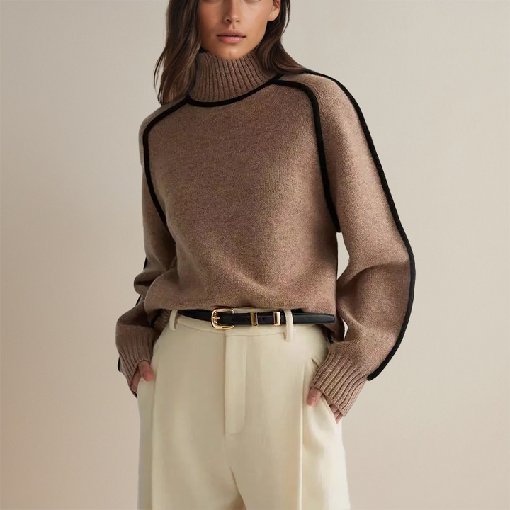 Emilia | Elegancki sweter z golfem