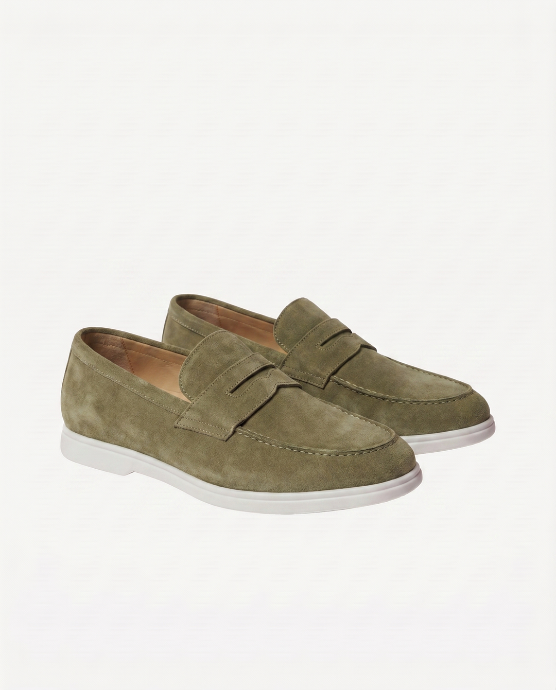 Leon | Eleganckie mokasyny zamszowe