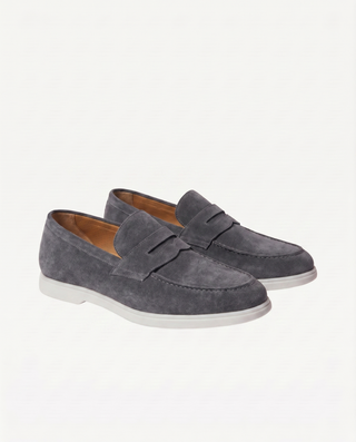 Leon | Eleganckie mokasyny zamszowe