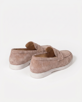 Leon | Eleganckie mokasyny zamszowe