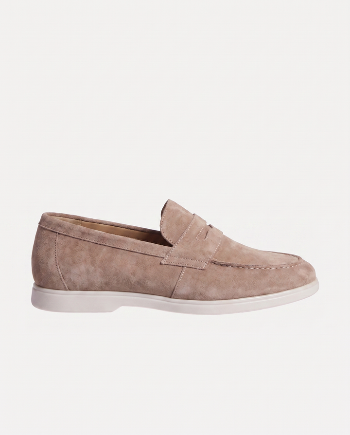 Leon | Eleganckie mokasyny zamszowe